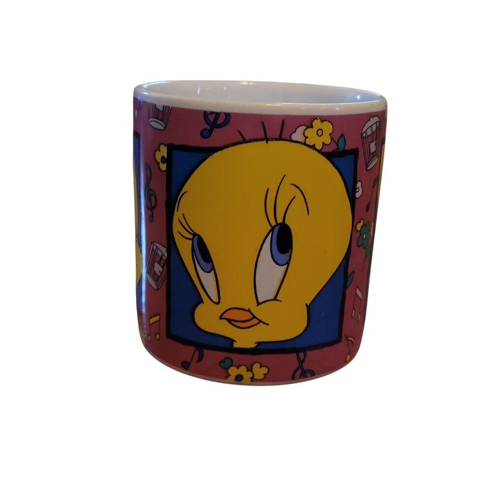 Vintage 1993 Tweety Bird Sakura  Coffee Mug/Teacup, Warner Bros Looney Tunes